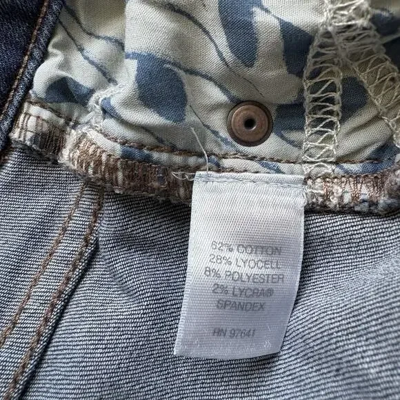 J JILL Denim Smooth Fit Skirt Size 16 | Dark Wash Cotton Classic Casual Preppy - Picture 7 of 9